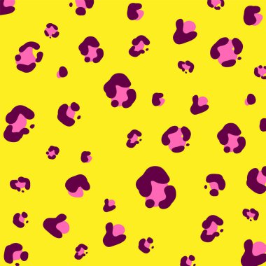 Pembe ve mor şekilli parlak sarı arkaplan