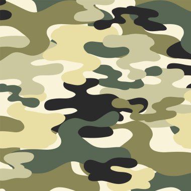 Yeşil tonlarda soyut askeri kamuflaj deseni