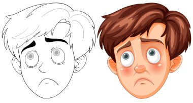 Üzgün bir çocuğun görüntüsü.