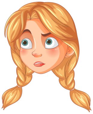 Şaşırmış bir kız.