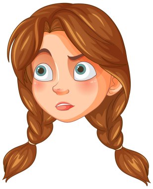 Şaşırmış bir kız.