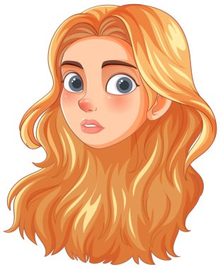 Geniş gözlü bir kızın tasviri