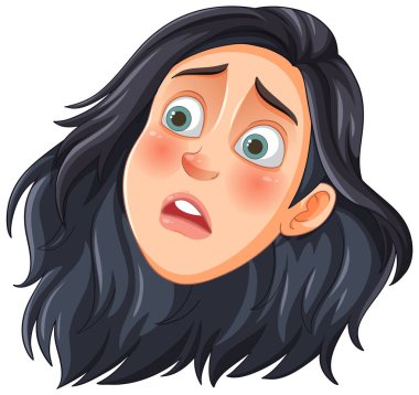 Şaşırmış görünen bir kadının tasviri