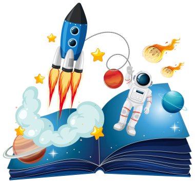 Astronot ve roket kitaptan çıkıyor