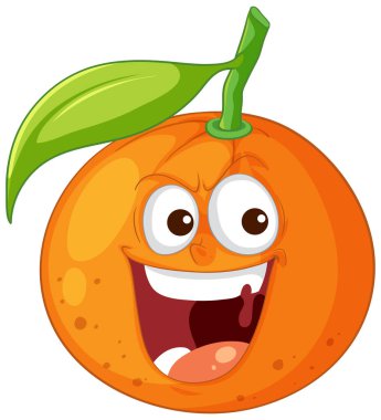 Yeşil yapraklı gülümseyen turuncu