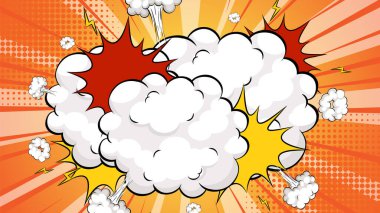 Bulutlar ve patlamalarla dinamik patlama