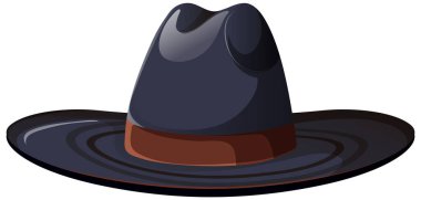 Meksikalı şapkasının detaylı bir vektörü.