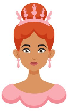 Tahtı olan bir kraliçenin tasviri