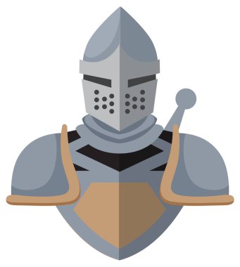 Zırhlı bir şövalyenin tasviri.