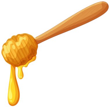 Tahta bir dereden akan altın bal