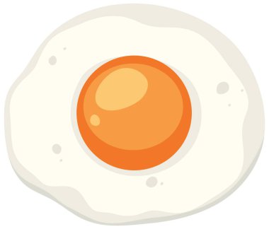 Yumurtanın yumurta sarısı vektör sanatı