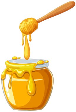 Tahta bir dereden damlayan altın bal