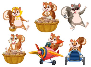 Sincaplar fındık sever, uçar ve eğlenceli araçlar kullanır.