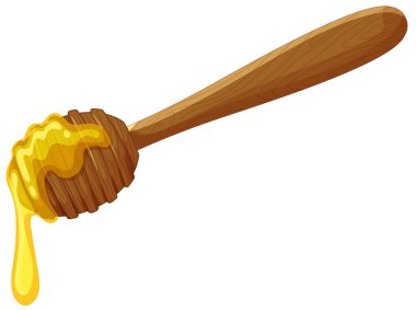 Altın bal damlayan ahşap kaplama.