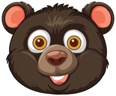 Gülen ayı yüzlü anlamlı gözler