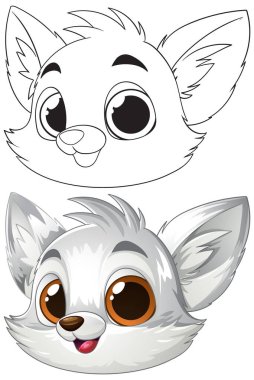 Büyük anlamlı gözleri olan sevimli çizgi film hayvanı.