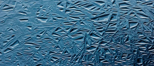 Dunne Ijs Texturen Water Blauwe Kleur Ijs Texturen Natuur Achtergrond — Stockfoto