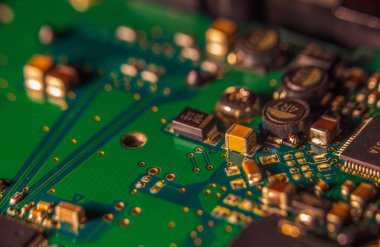 Anakart dijital mikroçiplerin arkaplan görüntü dokusu, resmi kapat