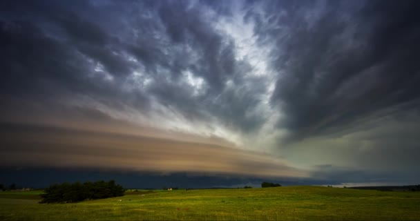 Natures Fury Unleashed Epic Supercell Storm Timelapse Litauen Europa Hochwertiges — Stockvideo
