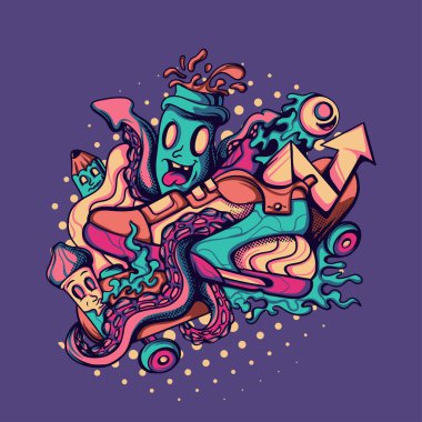 Hadi gidip ayakkabılarla oynayalım. Ürün, giyim ve diğer şeyler için illüstrasyon yapalım.