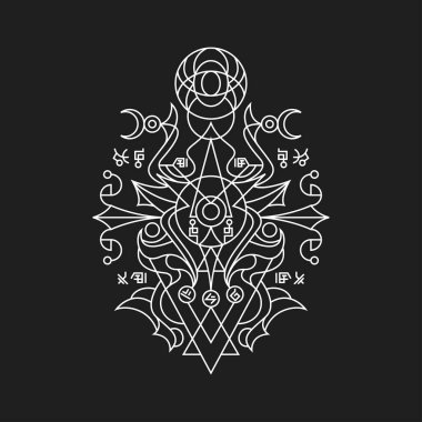 Çember büyüsü, ürün, giyim, poster veya diğer ürünler için geometri biçimini çağırır