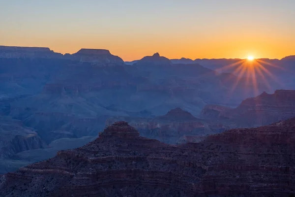 Grand Canyon National Park Sunrise View Mather Point Arizona Usa — Stock Photo, Image