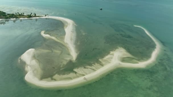 Letecký Snímek Lam Haed Beach Peninsula Ostrov Koh Yao Yai — Stock video