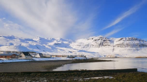 Grundarfjordur Ville Près Kirkjufell Montagne Islande — Video