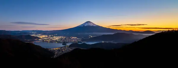 Вид Згори Гору Фудзіяма Острів Шіндотож Японія Ліцензійні Стокові Фото