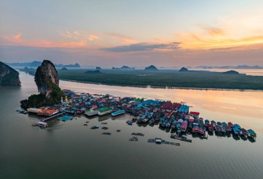 Koh Panyee Adası, Balıkçı Köyü, Phang Nga, Ao Phang Nga Ulusal Parkı, Tayland