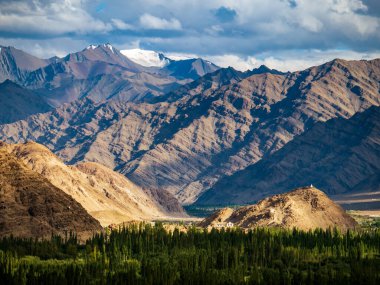Leh Ladakh, Jammu ve Kashmir 'in güzel manzarası, Hindistan