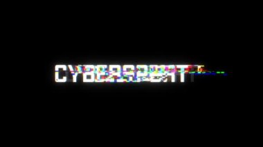 Siyah arkaplan üzerinde hata etkisi olan CYBERSPORT metin. Arıza yazıtları CYBERSORT. Video oyunu endüstrisi. Web afişi. Oyun konsepti. Video oyunları, sanal sanal sanal uzay gerçekliği, siber uzay.