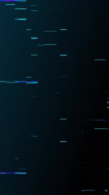 CYBER saldırı ekranı arızalı. Döngülü hackleme animasyonu. CYBER hata efektli saldırı mesajı. Sanal suç kavramı.