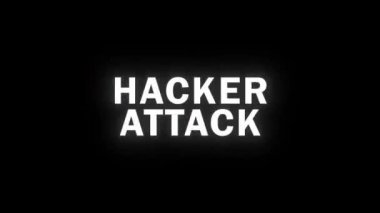 HACKER saldırı animasyonu RGB 'de arıza etkisi yarattı. Siber güvenlik temaları, dijital reklamlar ve oyun tasarımı için ideal. Kusursuz döngülü tasarım. Video oyunları için mükemmel.
