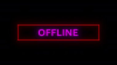 RGB 'de arıza etkisi olan offline animasyon. Flamalar, dijital reklamlar ve video oyunları için ideal. Kusursuz döngülü tasarım.