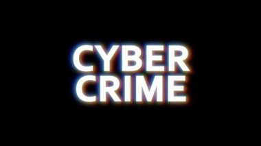 Siber suç arızası afişi. Hata efektli siber suç.