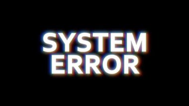 Sistem hatası hata efekti, sistem hatası arızası pankartı.