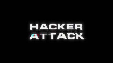 Hacker Attack arıza pankartı. Arıza Efekti Hacker Saldırısı.