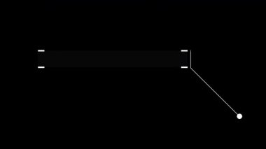 Bilim-Kurgu Projeleri için Dinamik Çağrı HUD animasyonu. Alfa.