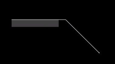 Yüksek teknoloji stili animasyonlu HUD çerçeve. Alfa.