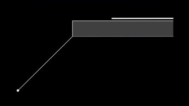 Yüksek teknoloji stili animasyonlu HUD çerçeve. Alfa.