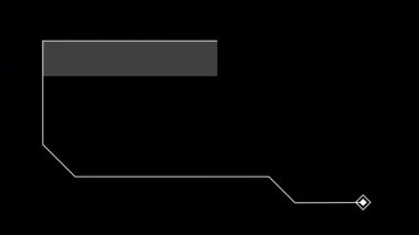 Yüksek teknoloji stili animasyonlu HUD çerçeve. Alfa.