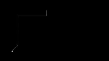 Yüksek teknoloji stili animasyonlu HUD çerçeve. Alfa.