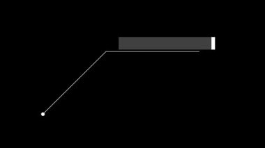 Yüksek teknoloji stili animasyonlu HUD çerçeve. Alfa.