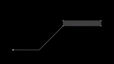 Yüksek teknoloji stili animasyonlu HUD çerçeve. Alfa.
