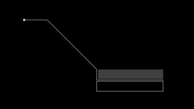 Bilim-Kurgu Projeleri için Dinamik Çağrı HUD animasyonu. Alfa.