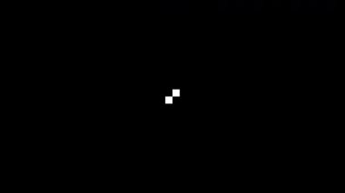 Kare Canlandırması Karanlık Arkaplan Üzerine Döngüsel İlerleme Çubuğu Yükleniyor.