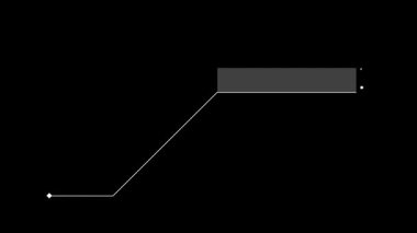 Yüksek teknoloji stili animasyonlu HUD çerçeve. Alfa.