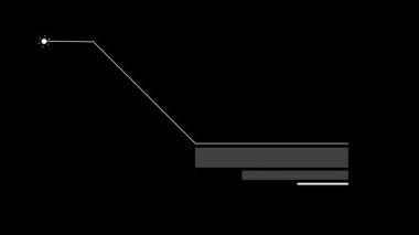 Bilim-Kurgu Projeleri için Dinamik Çağrı HUD animasyonu. Alfa.