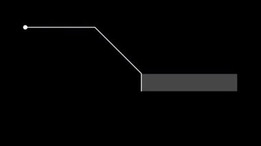 Bilim kurgu projeleri için Dinamik Arıza Çağrı HUD animasyonu. Alfa.